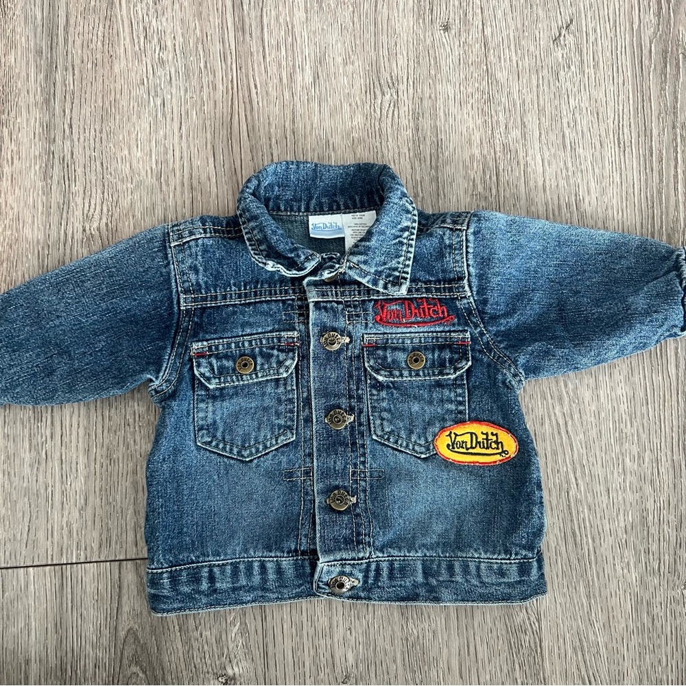 Infant Vintage Von Dutch Denim Jacket Size 6-9months